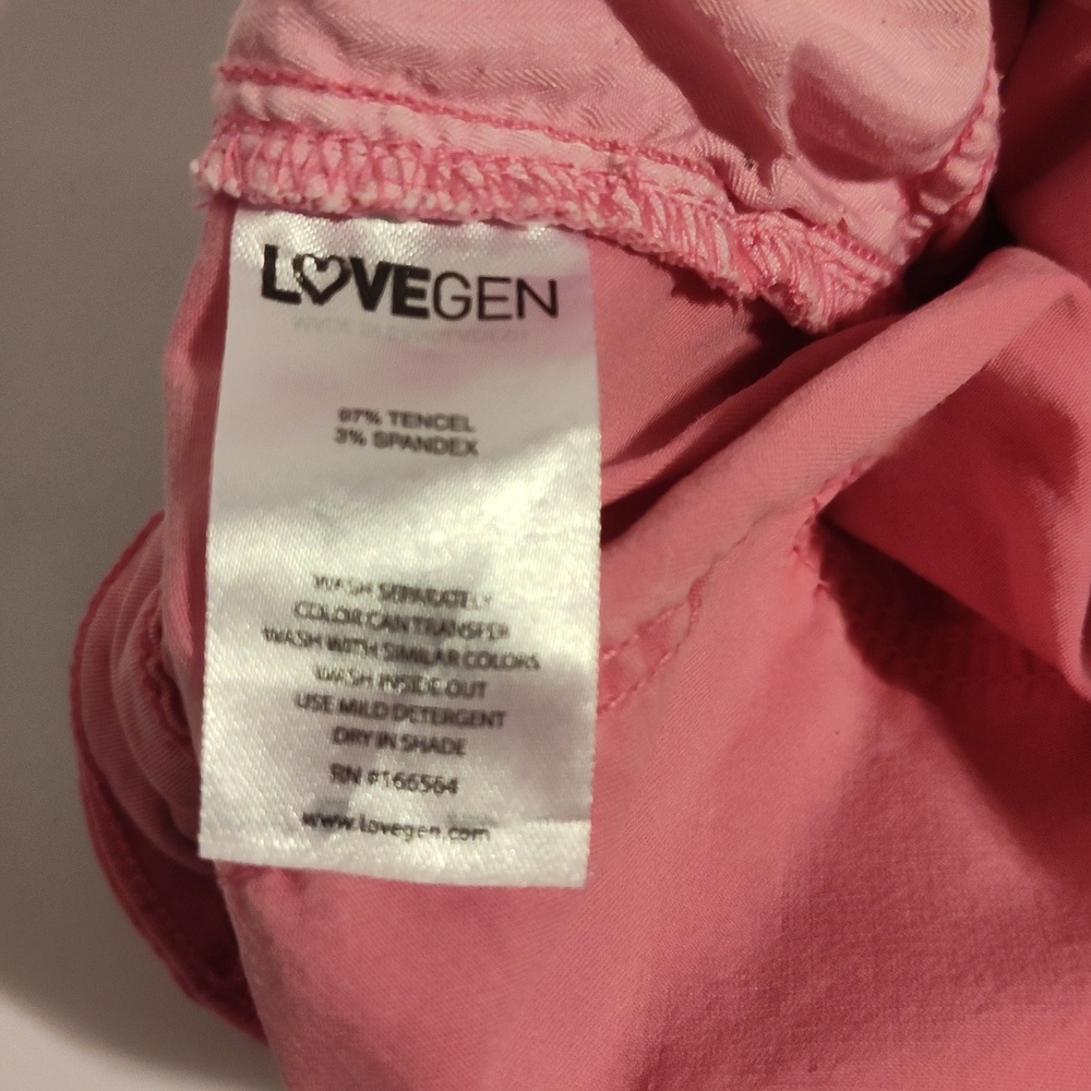 Lovegen Women’s Cargo Pink Pants Size 9/30 - Picture 7 of 7
